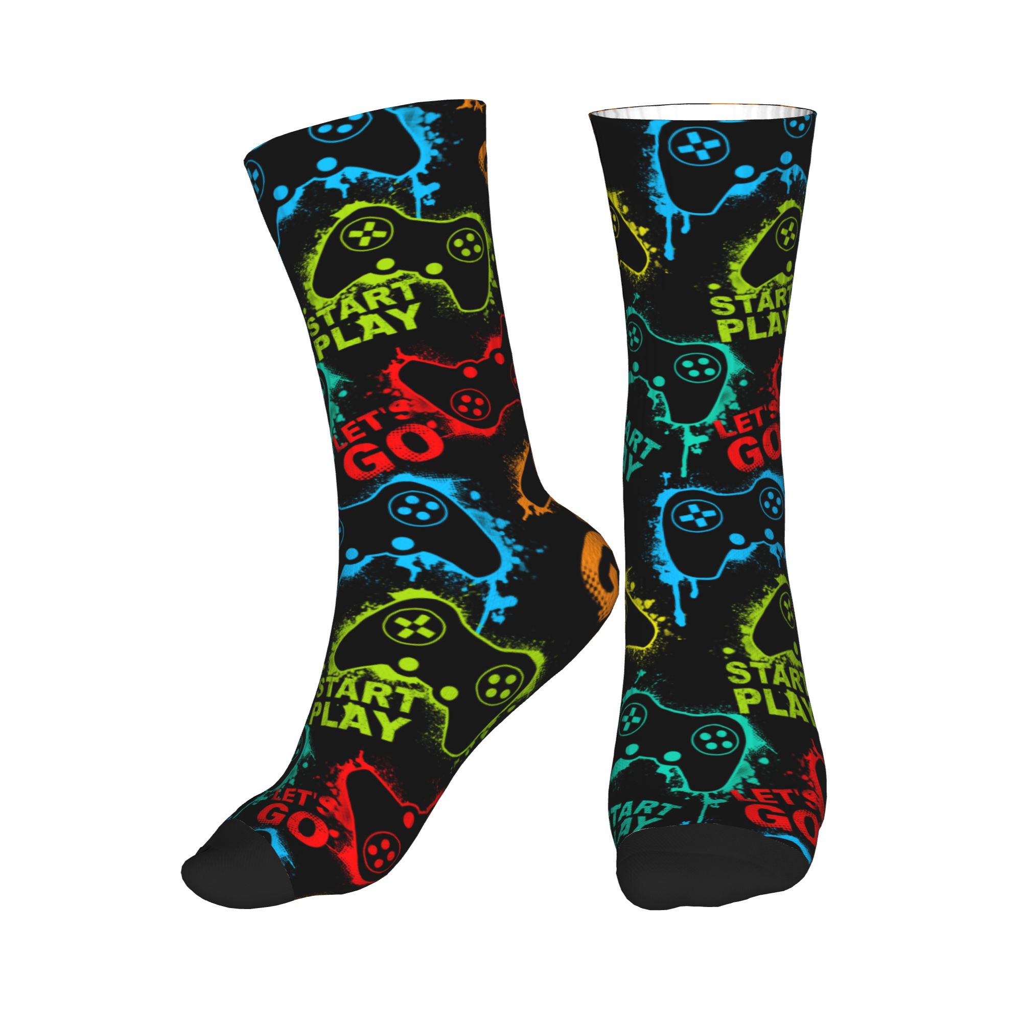 3D Printing Games Free - Fashion Game Controller Socks Men Women