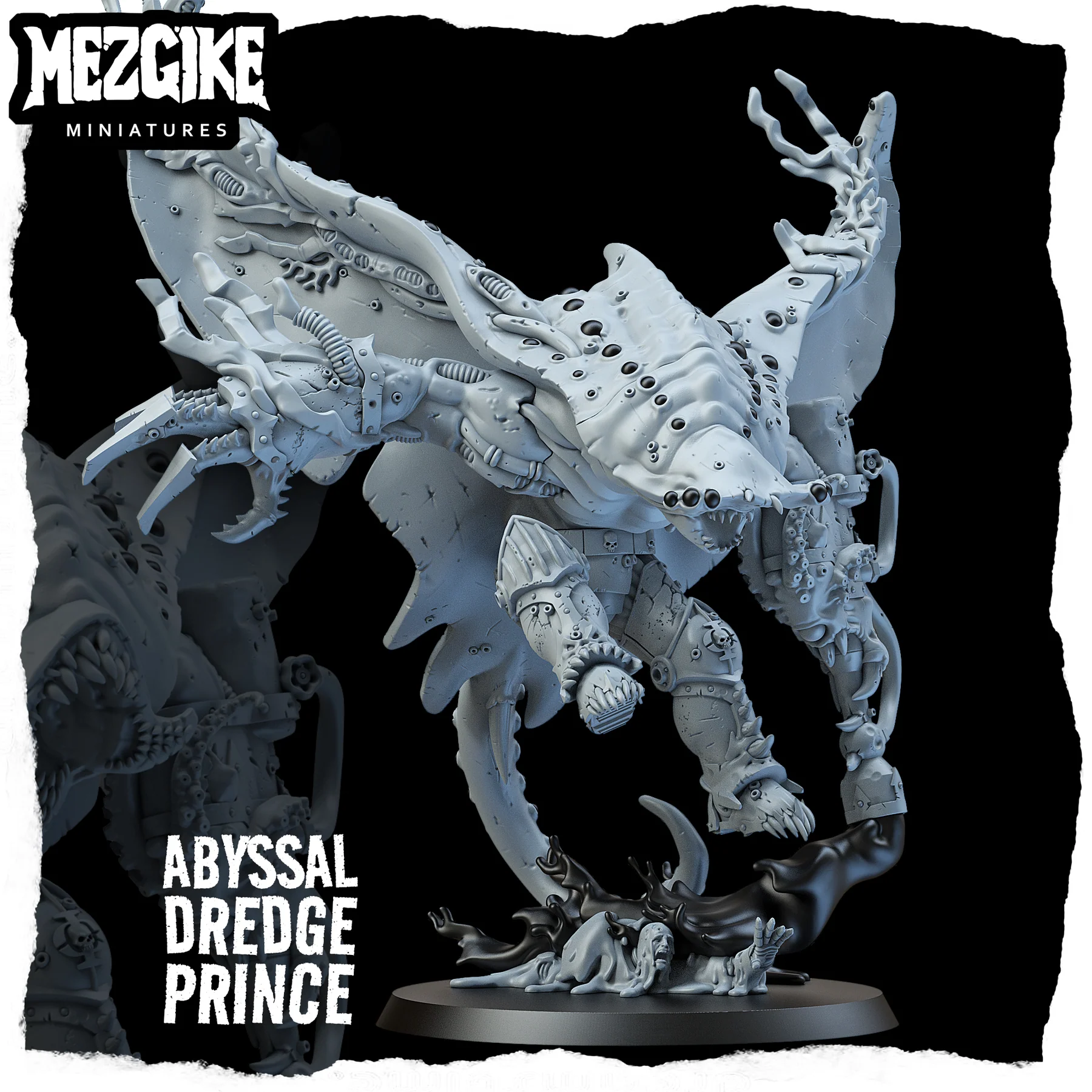 3D Printing Resin - Abyssal dredge prince, Plague Figure, Space