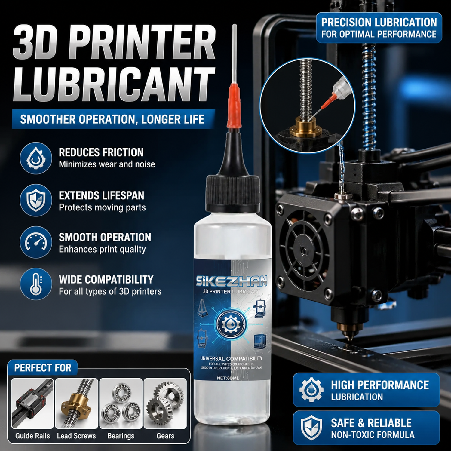 3D Printing Fdm - High Performance FDM 3D Printer Lubricant