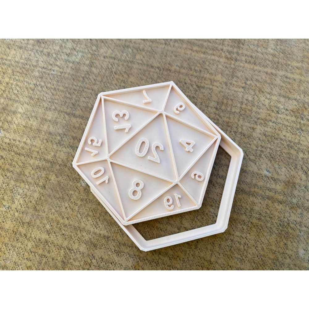 3D Printing Games Free - RPG Dice Cookie Cutter | D20