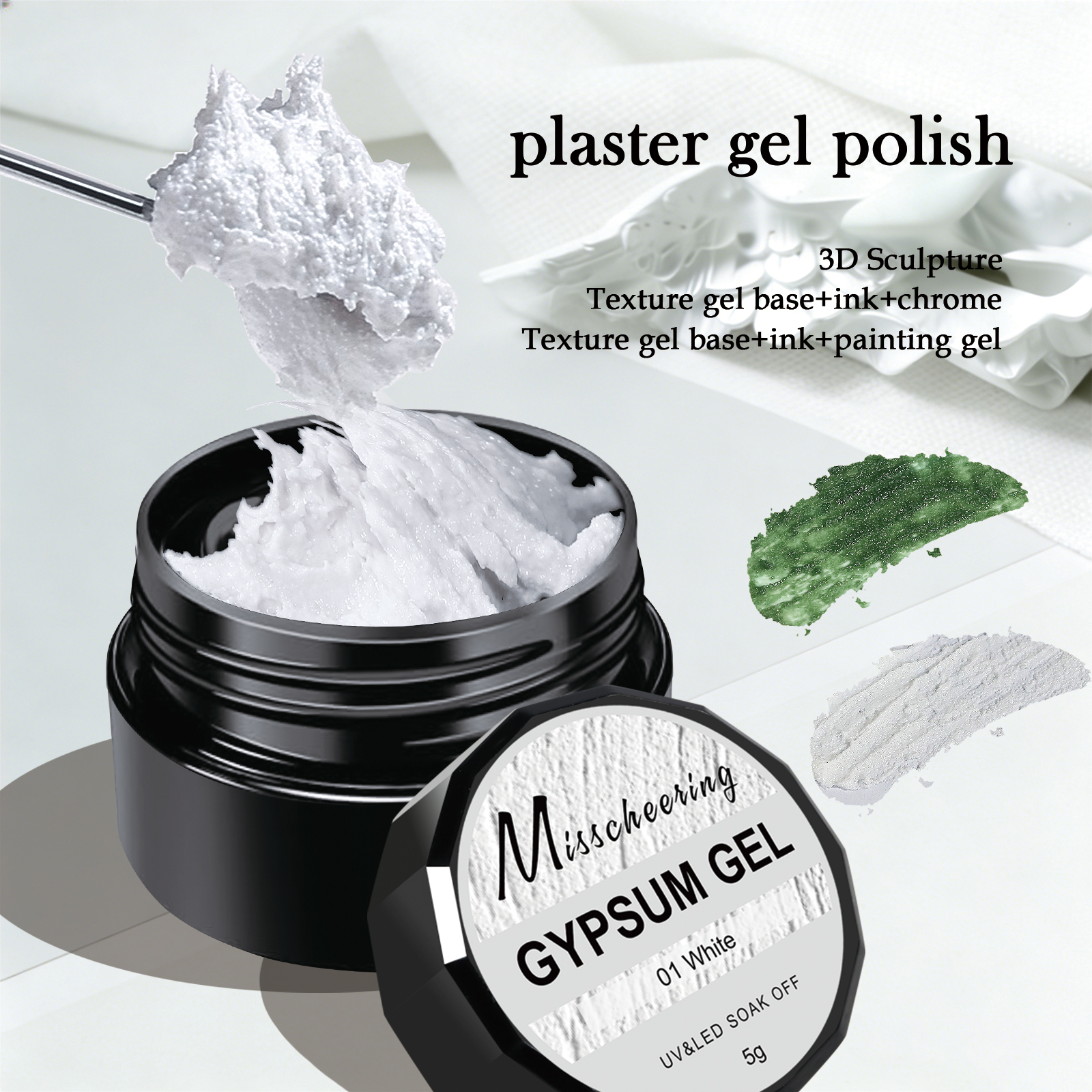 3D Printing Concrete - 5g Solid Gypsum Painting Nail Gel