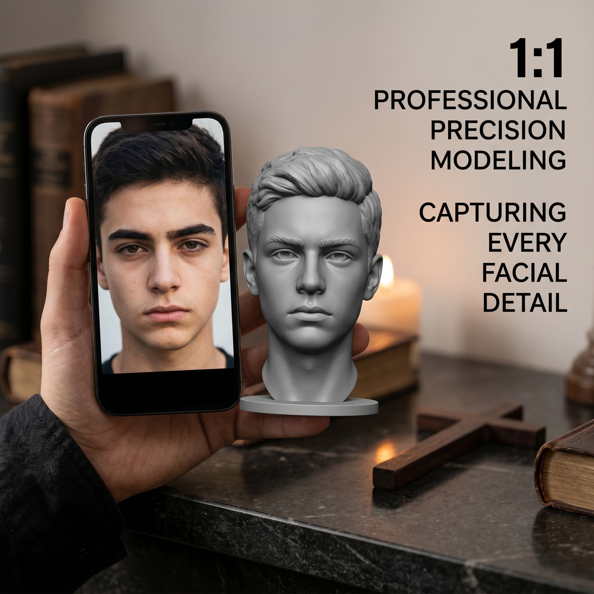 3D Printing And Additive Manufacturing - Personalized 3D Printed Bust Figurine, Custom