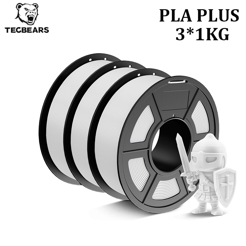3D Printing Fdm - TECBEARS PLA+ Filament 3 Rolls 3KG