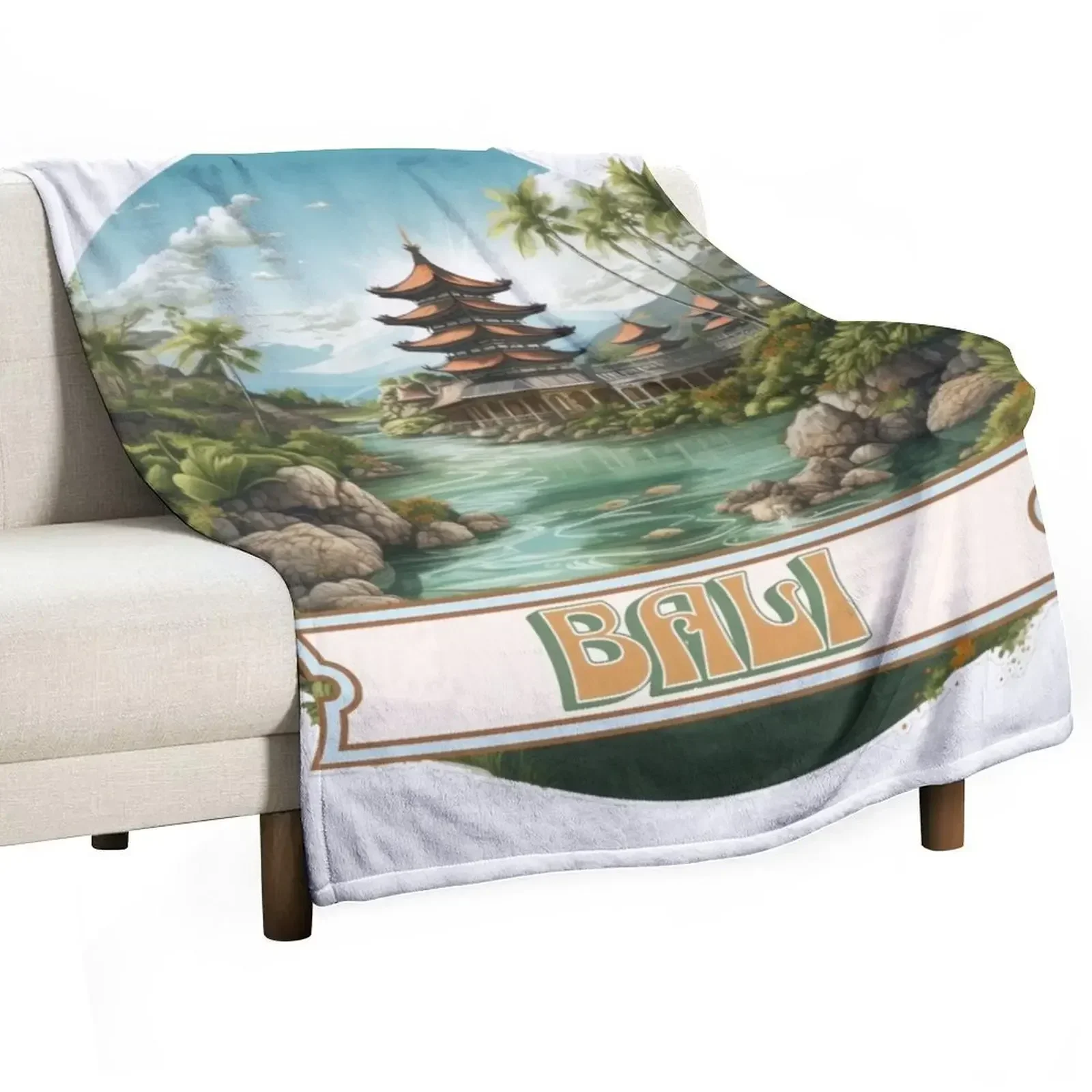 3D Printing Bali - Bali Indonesia Throw Blanket Cozy Napping