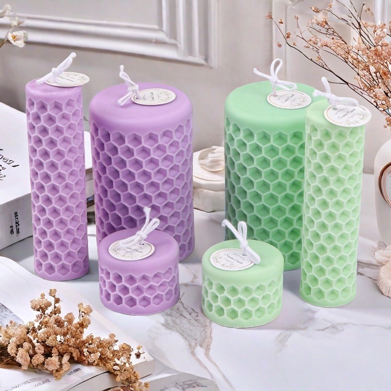 3D Printing Concrete - 3D Bee Beehives Candle Mold Cylindrical