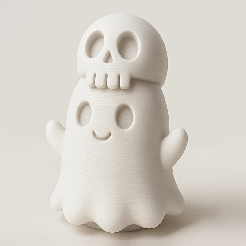 3D Printing Office Setup - 3D Printed Cute Ghost Skull Hat