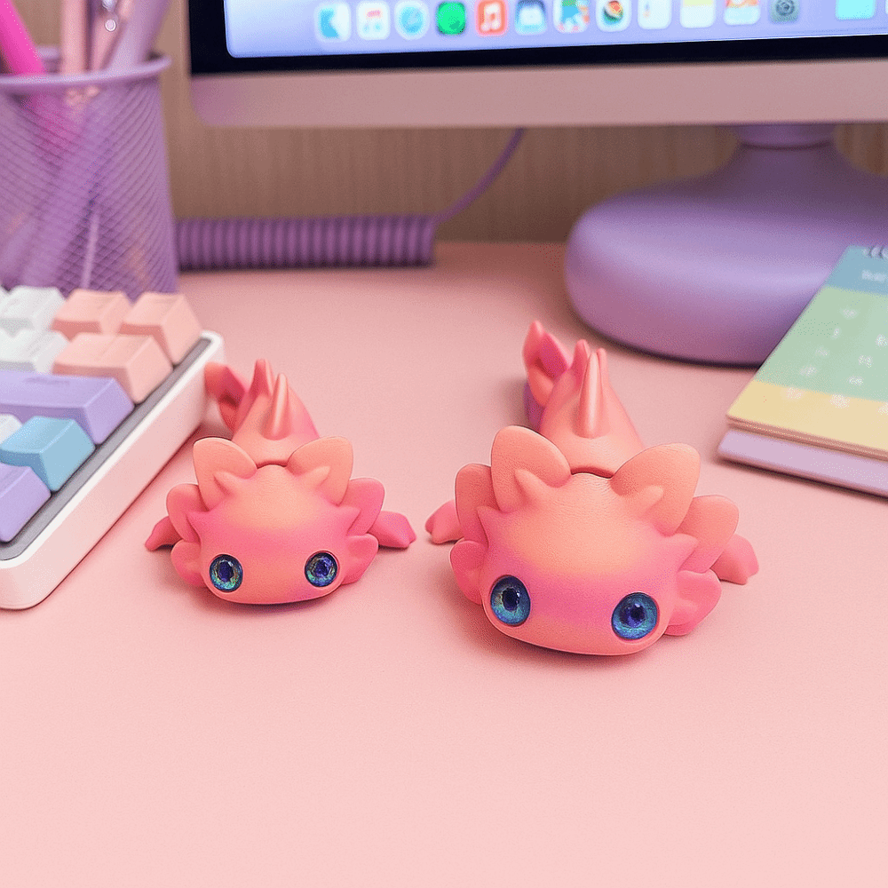 3D Printing Joint - Multi-Joint Design 3D Printing Newt Figures