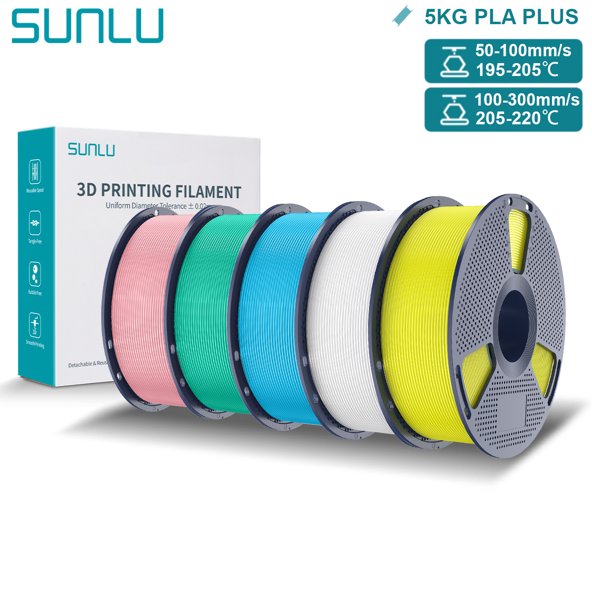 SUNLU Pla Plus 3D Filament 1.7 - đánh giá và giá 3D Printing Fdm