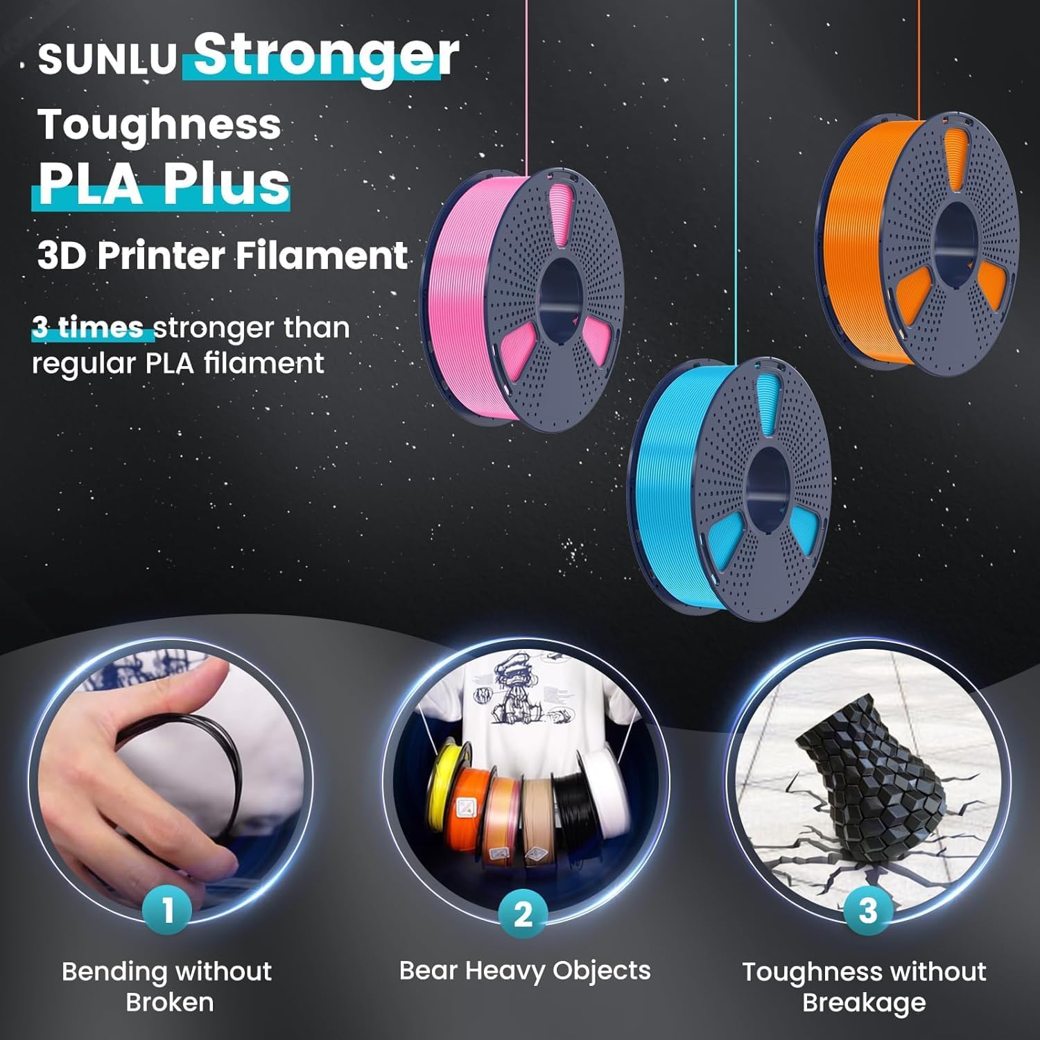 SUNLU Pla Plus 3D Filament 1.7 - đánh giá và giá 3D Printing Fdm