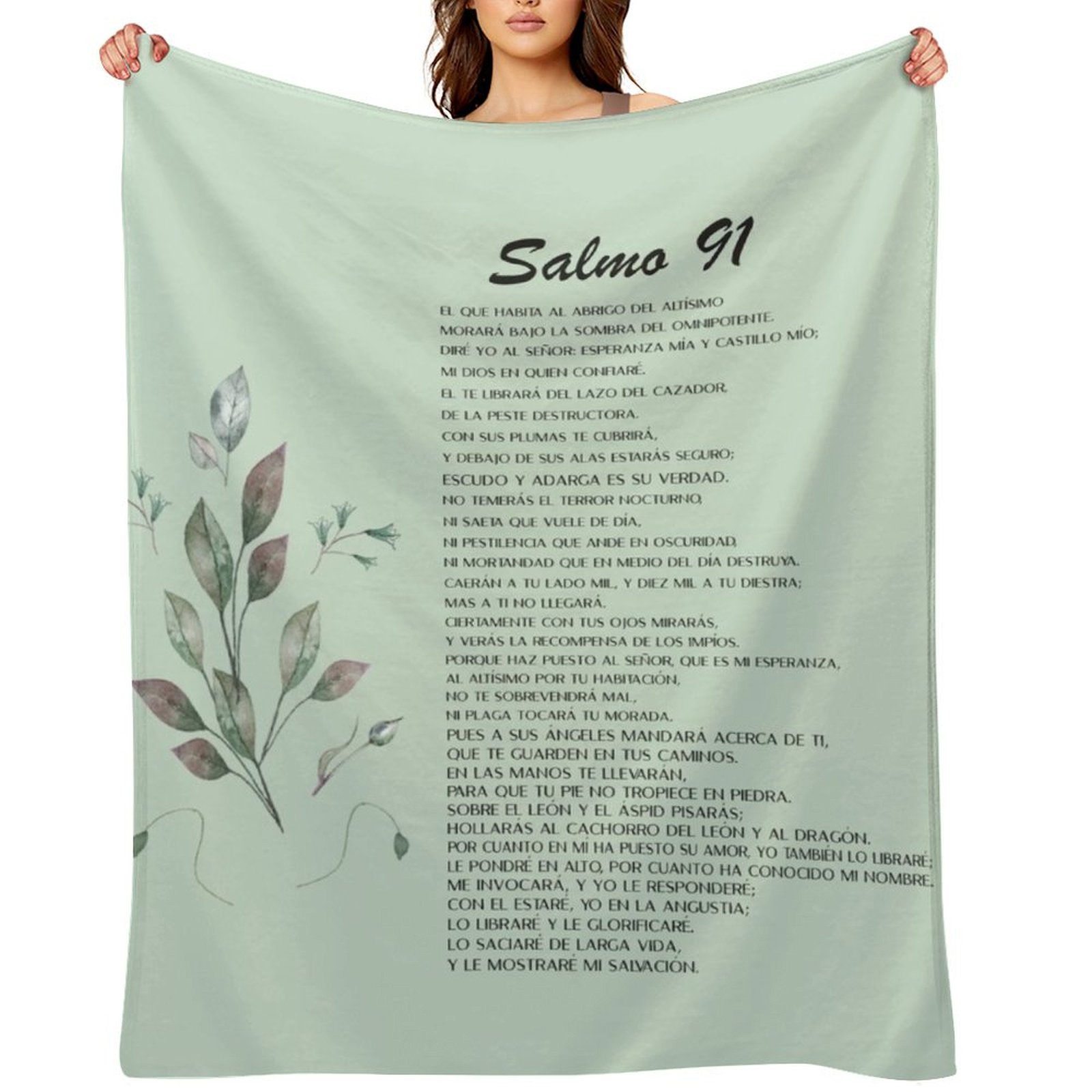 Salmo 91, Spanish Bible Verse  - đánh giá và giá 3D Printing Verse