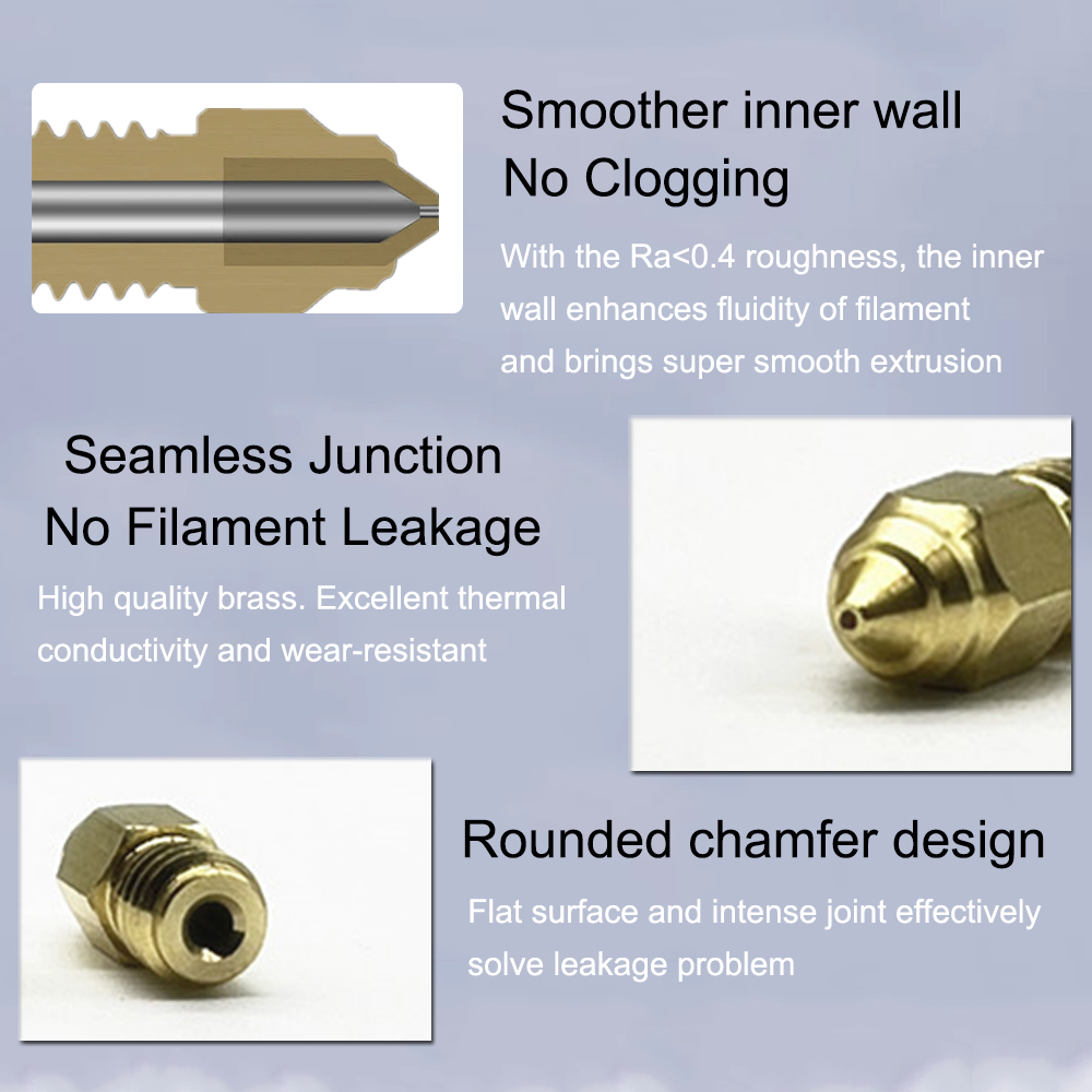 3Pcs Nozzles For Ender 5 Max B - đánh giá và giá Nozzle 0.4Mm Hardened