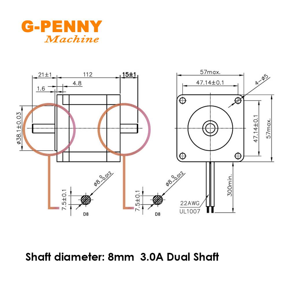 NEMA23 57x112mm 3Nm Stepper Mo - đánh giá và giá 3D Printing Maker