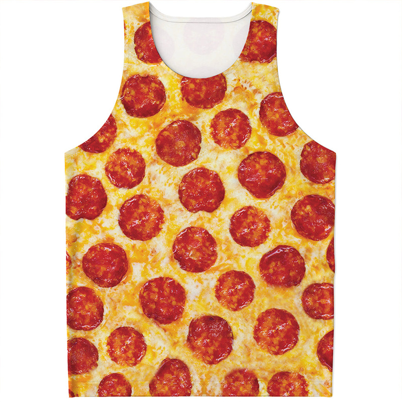 Cute Pepperoni Pizza Tank Top  - đánh giá và giá 3D Printing In Food