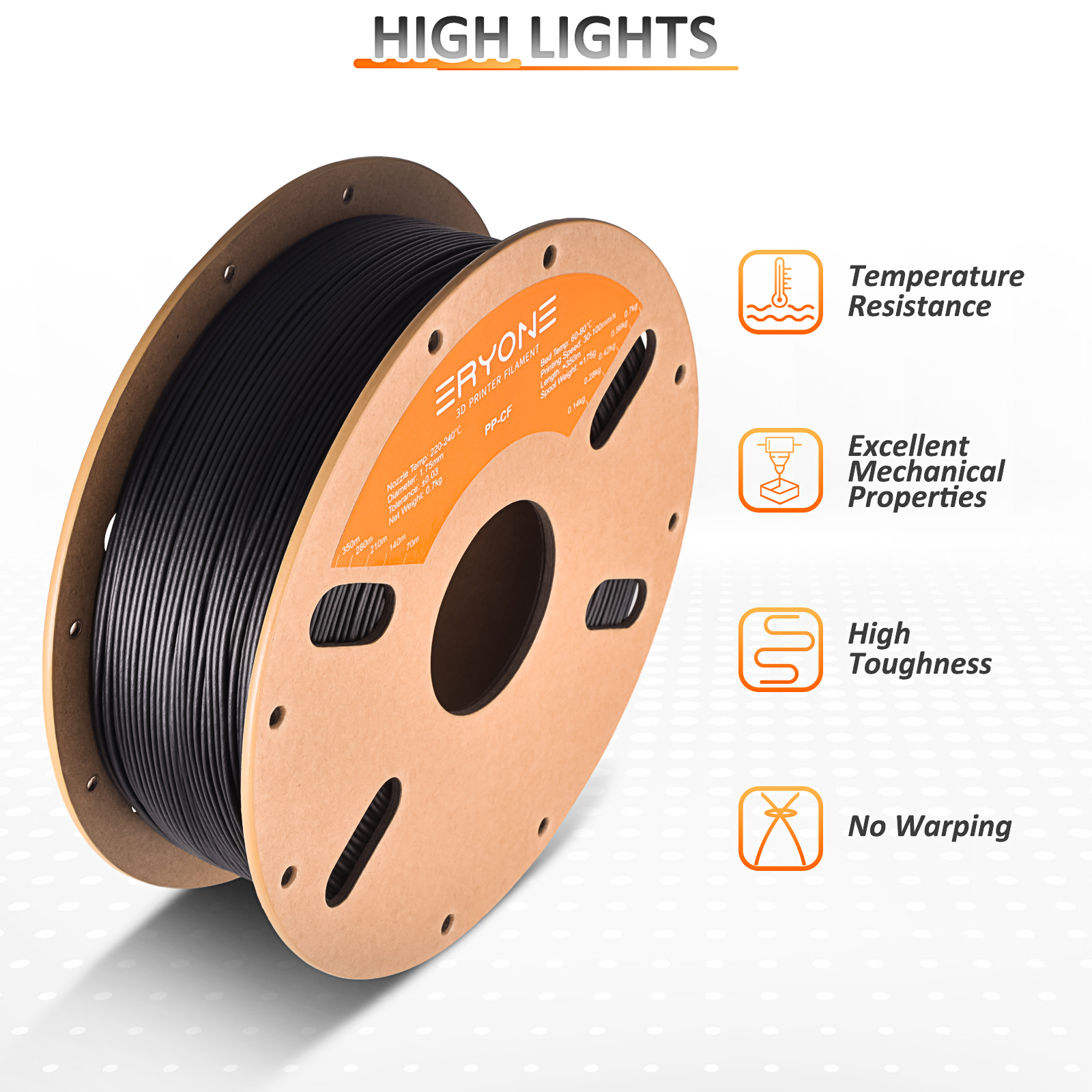 Eryone PP Carbon Fiber 0.7kg/P - đánh giá và giá 3D Printing Fdm