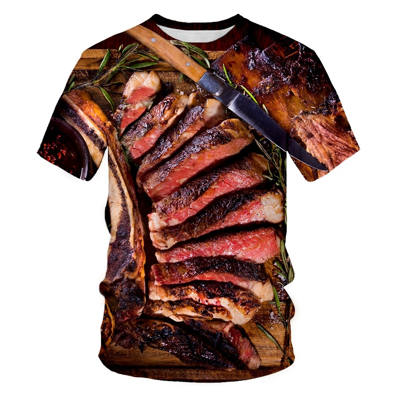 Creative Food Pattern T Shirts - đánh giá và giá 3D Printing In Food