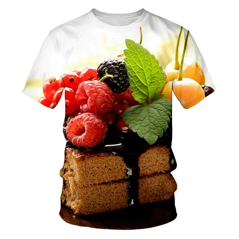 Creative Food Pattern T Shirts - đánh giá và giá 3D Printing In Food