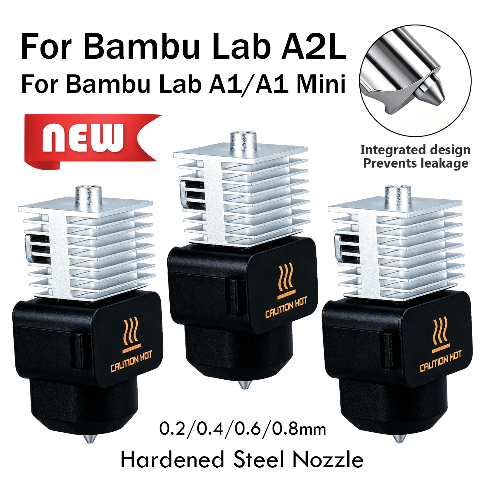 Upgraded Hotend Kit For Bamb L - đánh giá và giá Nozzle 0.4Mm Hardened