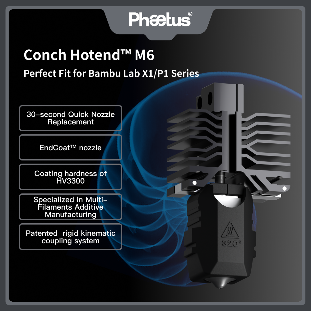 Phaetus For Bambu Lab X1 And P - đánh giá và giá 3D Printer Hotend Kit