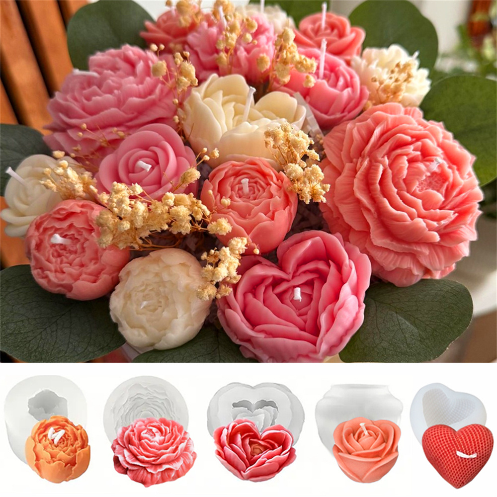 5PCS Floral Silicone Mold Set  - đánh giá và giá 3D Printing Concrete