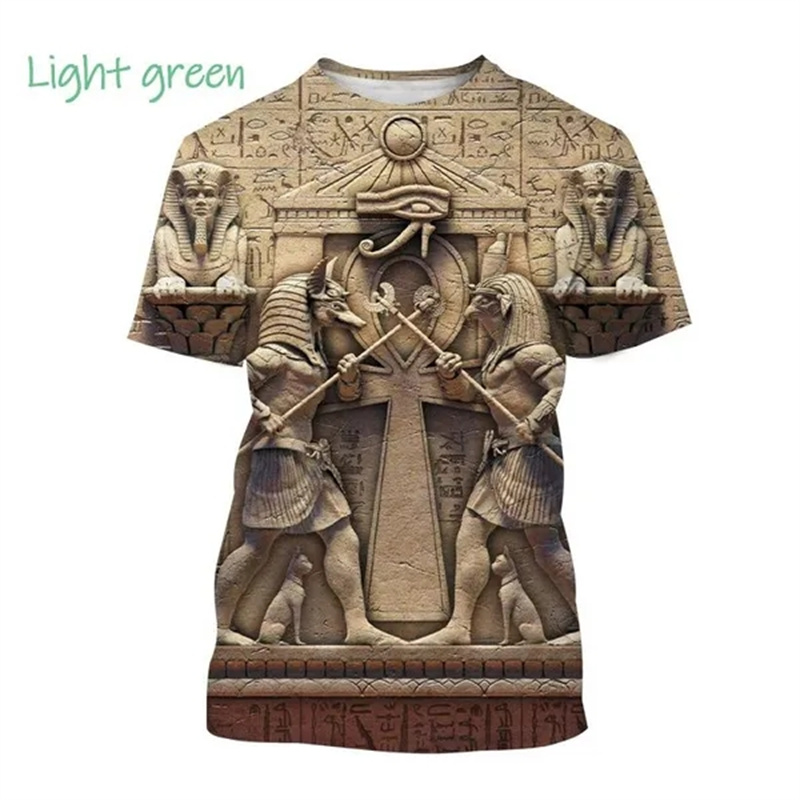 Summer New Pharaoh 3D Print T- - đánh giá và giá 3D Printing Industrial