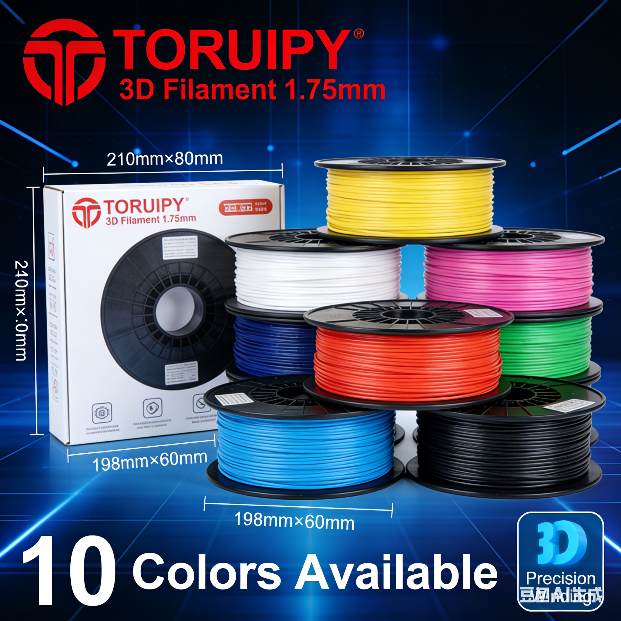 3D Printer Filament 1kg 1.75m  - đánh giá và giá 3D Printing Fdm