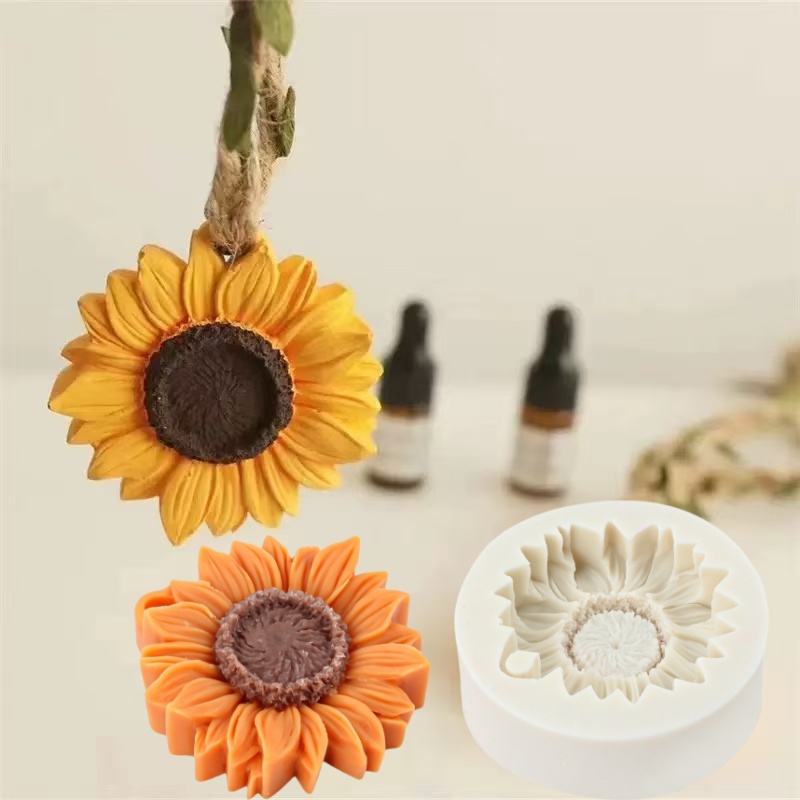 3D Sunflower Candle Mold Silic - đánh giá và giá 3D Printing Concrete