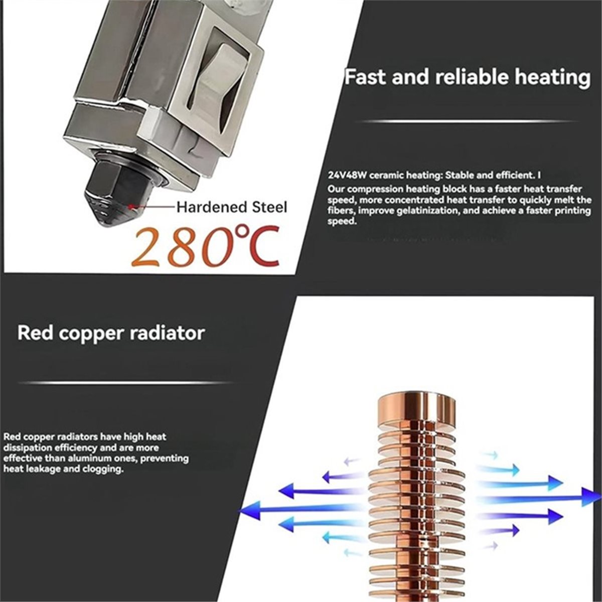 KSOL AD5M Hotend 0.4mm for Adv - đánh giá và giá Nozzle 0.4Mm Hardened