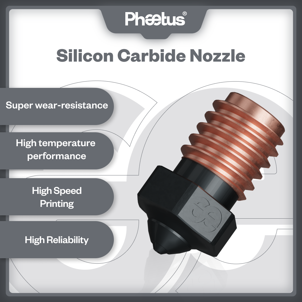 Phaetus Silicon Carbide V6 Noz - đánh giá và giá 3D Printer Hotend Kit