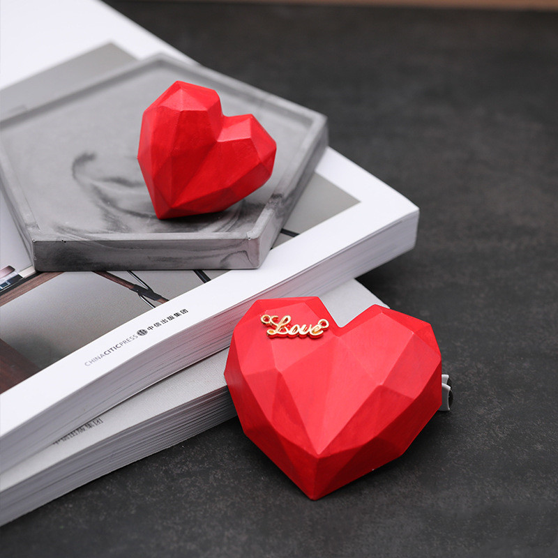 1Pcs 3D Love Heart Design Sili - đánh giá và giá 3D Printing Concrete