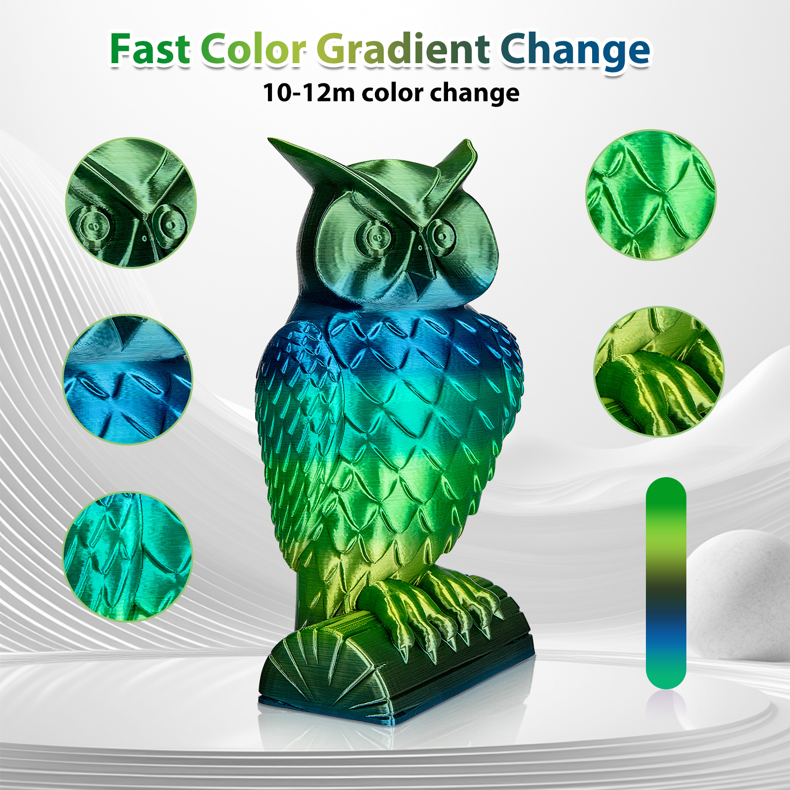 Silk Rainbow PLA Filament 1.75 - đánh giá và giá 3D Printing Fdm