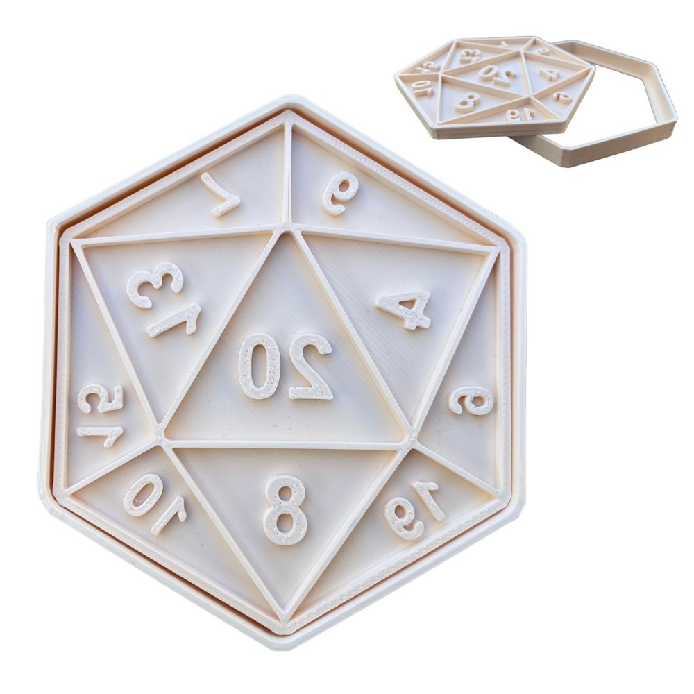RPG Dice Cookie Cutter | D20 R - đánh giá và giá 3D Printing Games Free