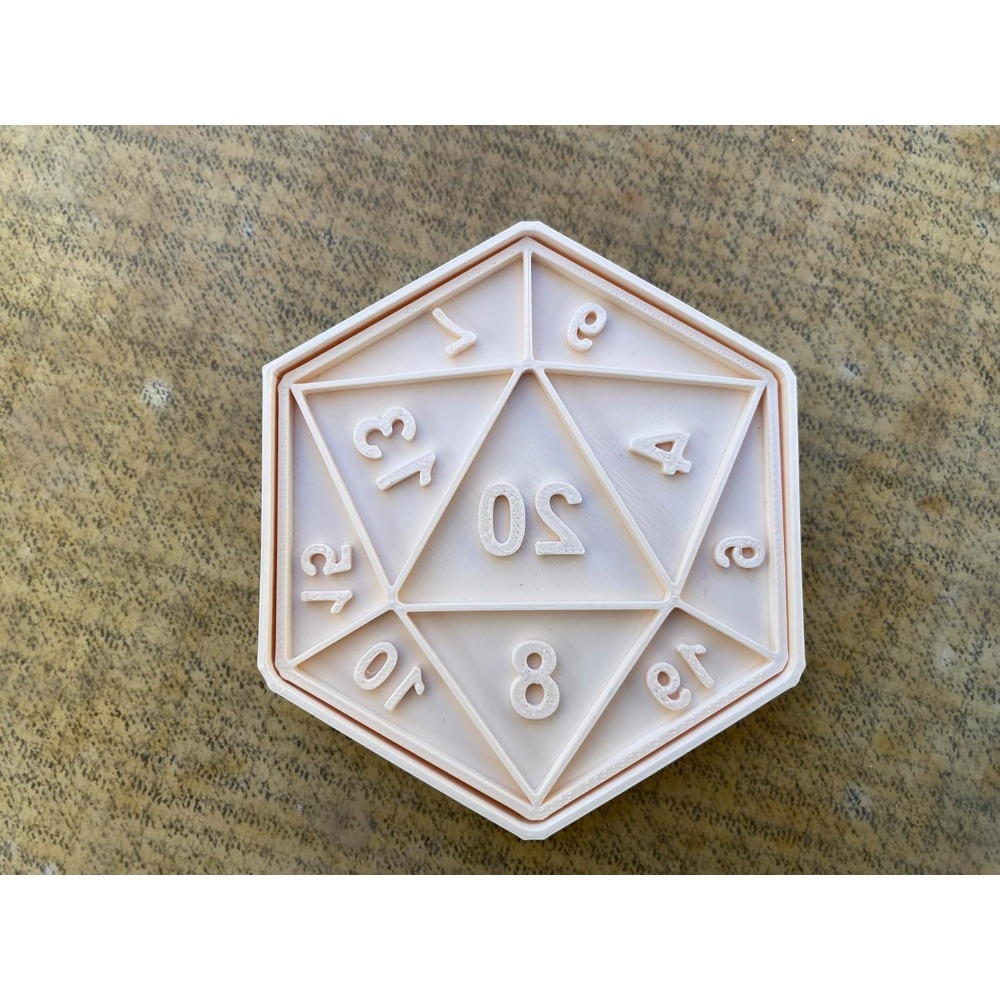 RPG Dice Cookie Cutter | D20 R - đánh giá và giá 3D Printing Games Free