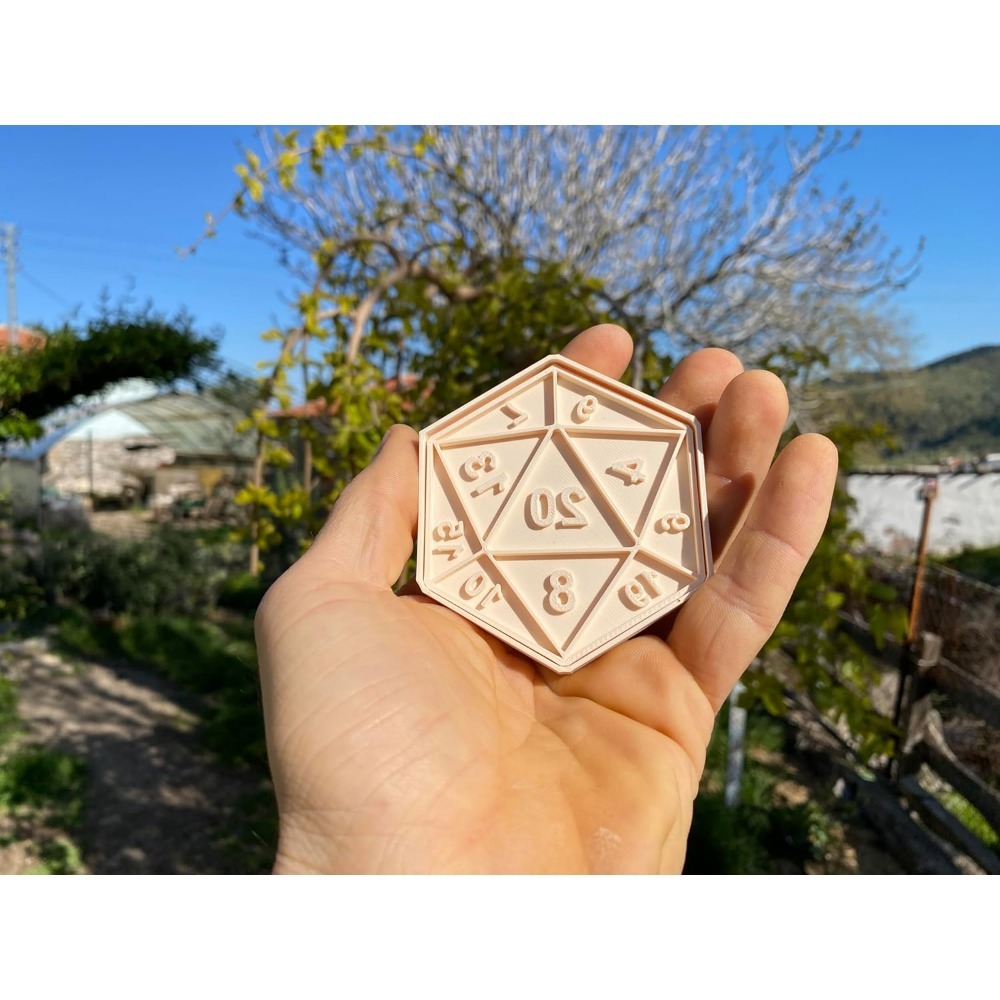 RPG Dice Cookie Cutter | D20 R - đánh giá và giá 3D Printing Games Free