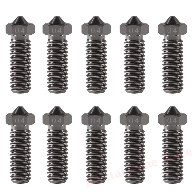 10pcs V6 Hardened Steel Volcan - đánh giá và giá Nozzle 0.4Mm Hardened
