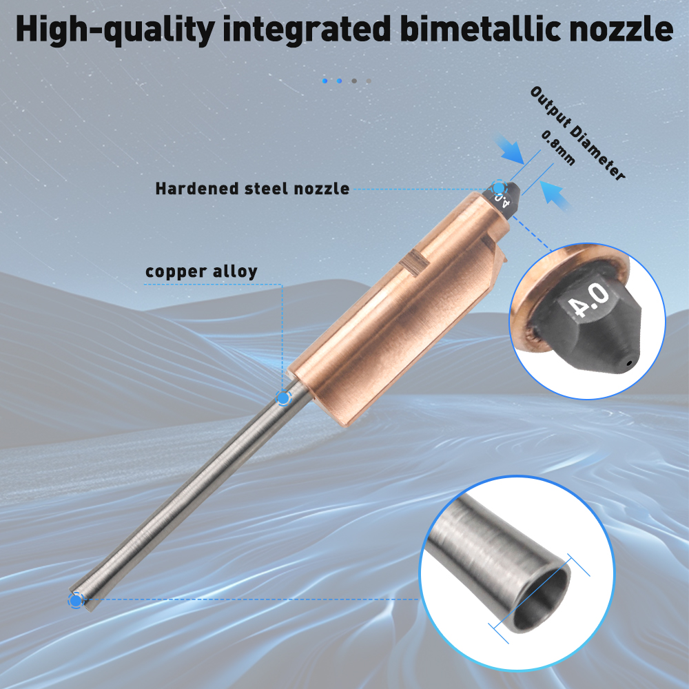For Flashforge AD5X Bimetallic - đánh giá và giá Nozzle 0.4Mm Hardened