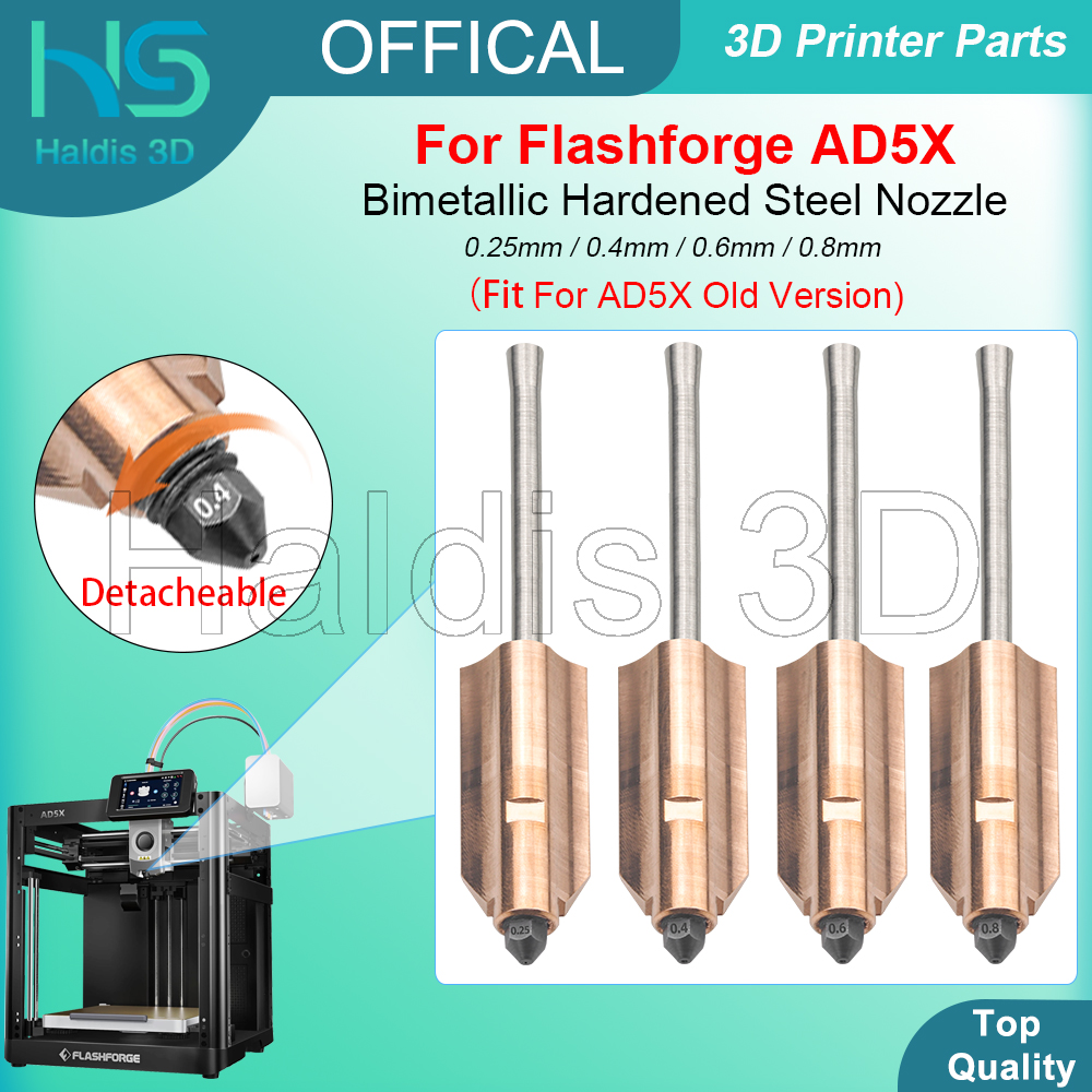 Bimetallic Nozzle For Flashfor - đánh giá và giá Nozzle 0.4Mm Hardened