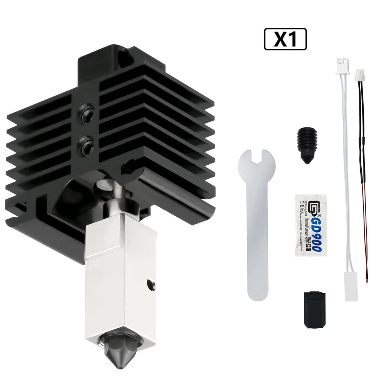 Hotend X1 Carbon Assembly with - đánh giá và giá Nozzle 0.4Mm Hardened