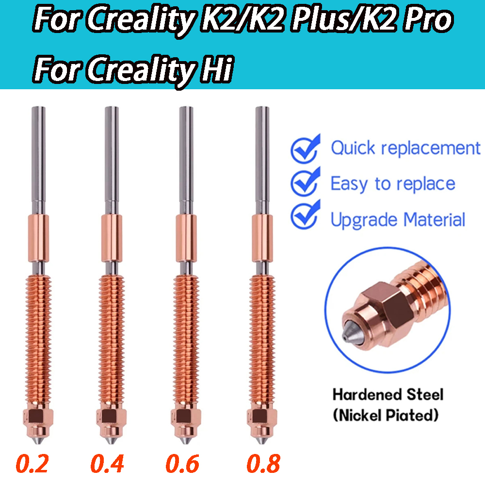 Unicorn Hardened Steel Nozzle  - đánh giá và giá Nozzle 0.4Mm Hardened