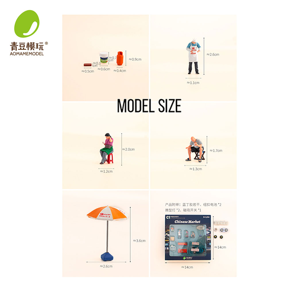 1/64 Night market s Model Kit- - đánh giá và giá 3D Printing Resin