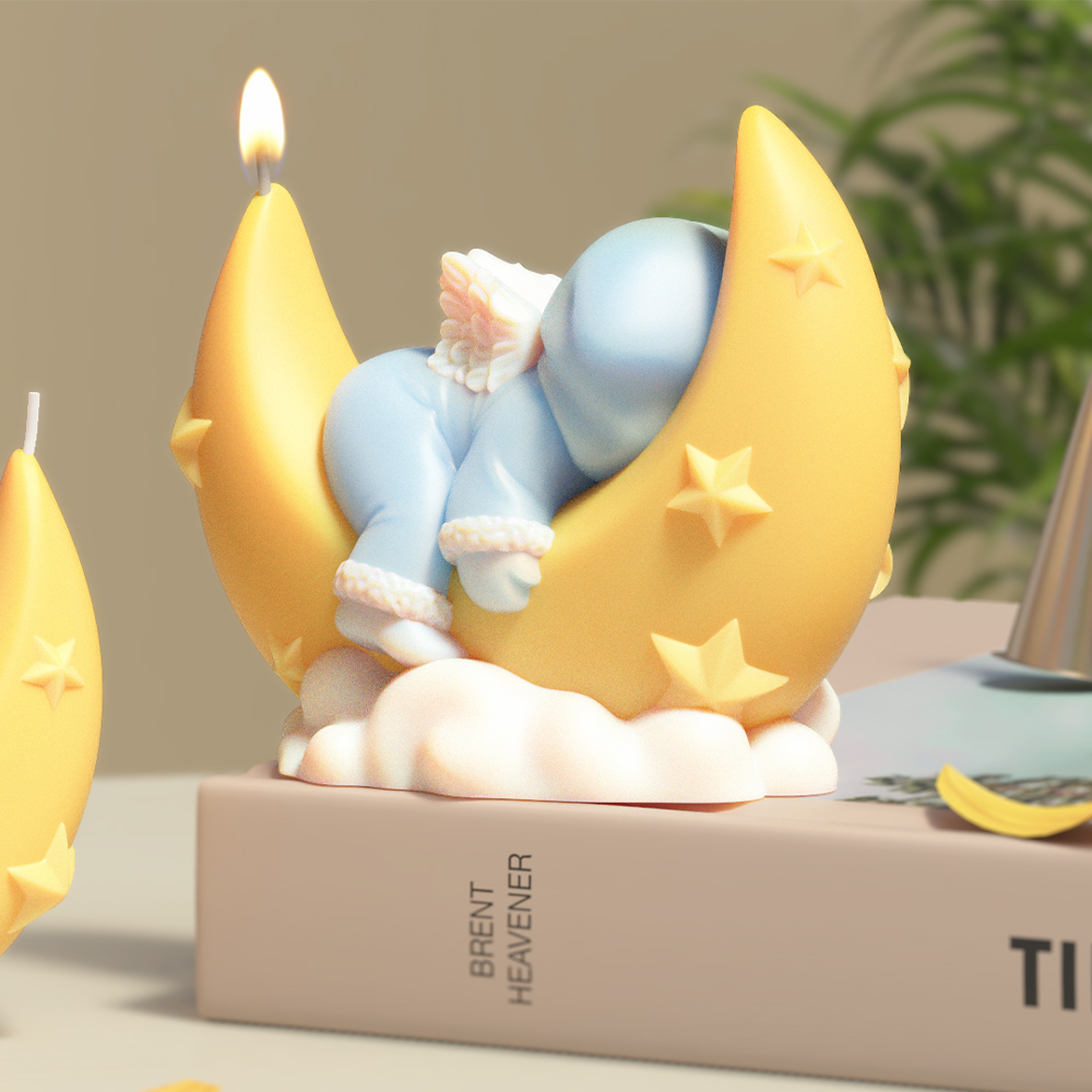 LZ085 3D Cute Moon Angel Candl - đánh giá và giá 3D Printing Concrete