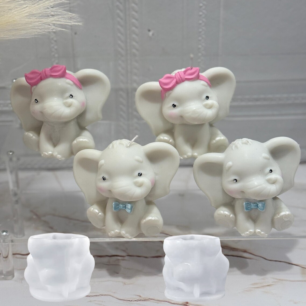 1pc 3D Elephant Candle Silicon - đánh giá và giá 3D Printing Concrete