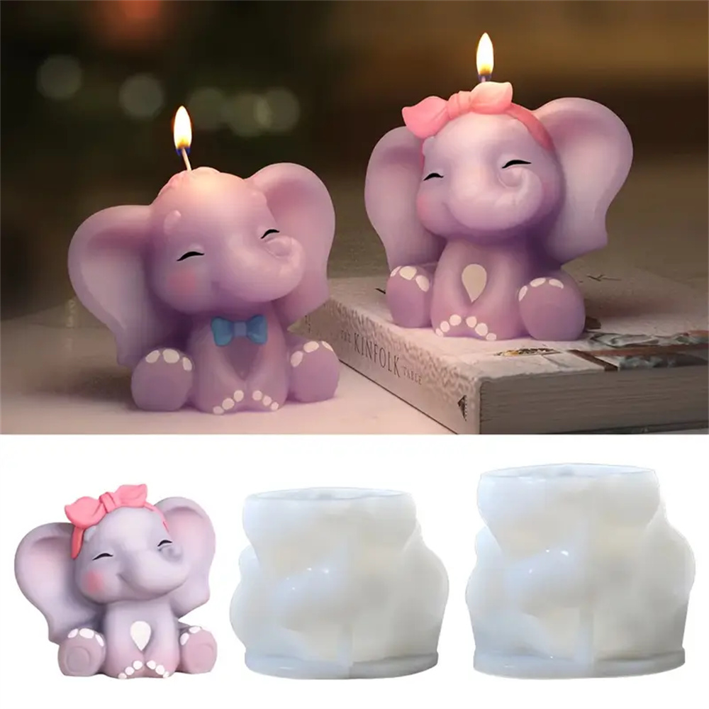 1pc 3D Elephant Candle Silicon - đánh giá và giá 3D Printing Concrete