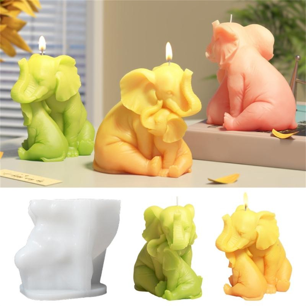 1pc 3D Elephant Candle Silicon - đánh giá và giá 3D Printing Concrete