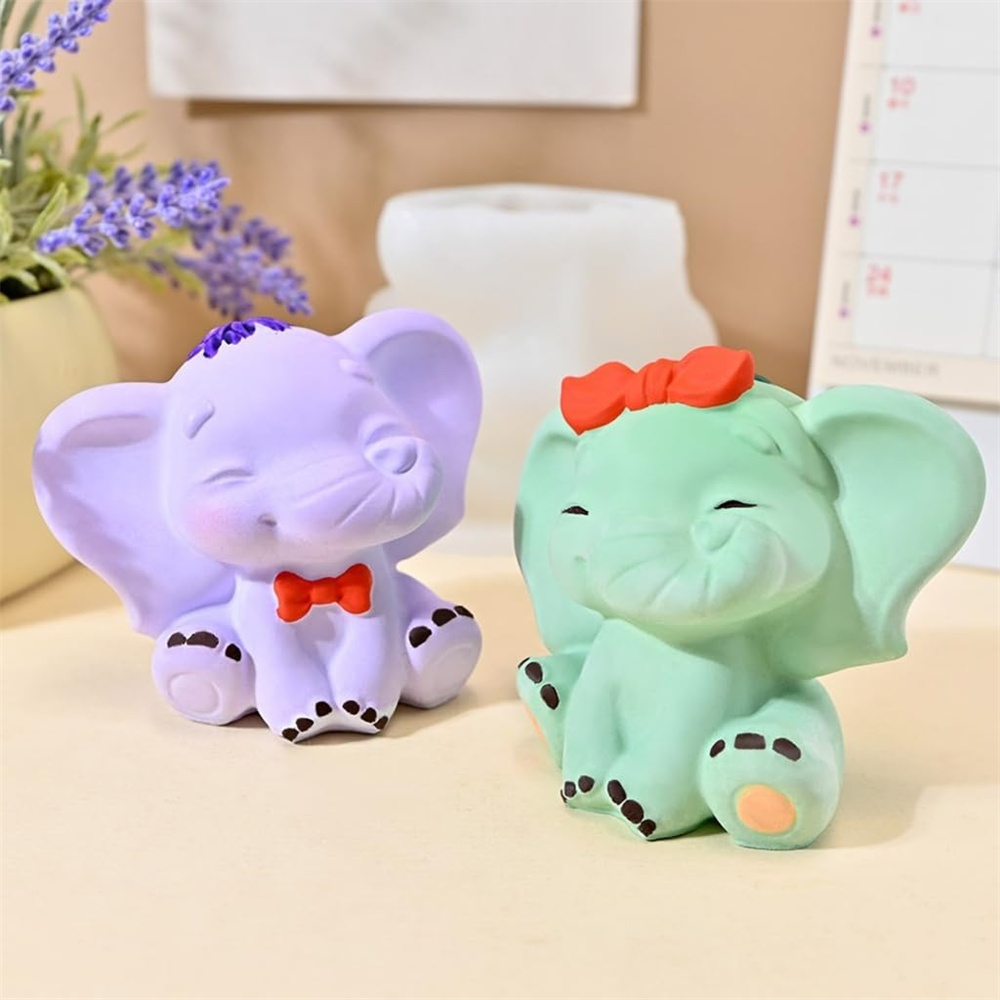 1pc 3D Elephant Candle Silicon - đánh giá và giá 3D Printing Concrete