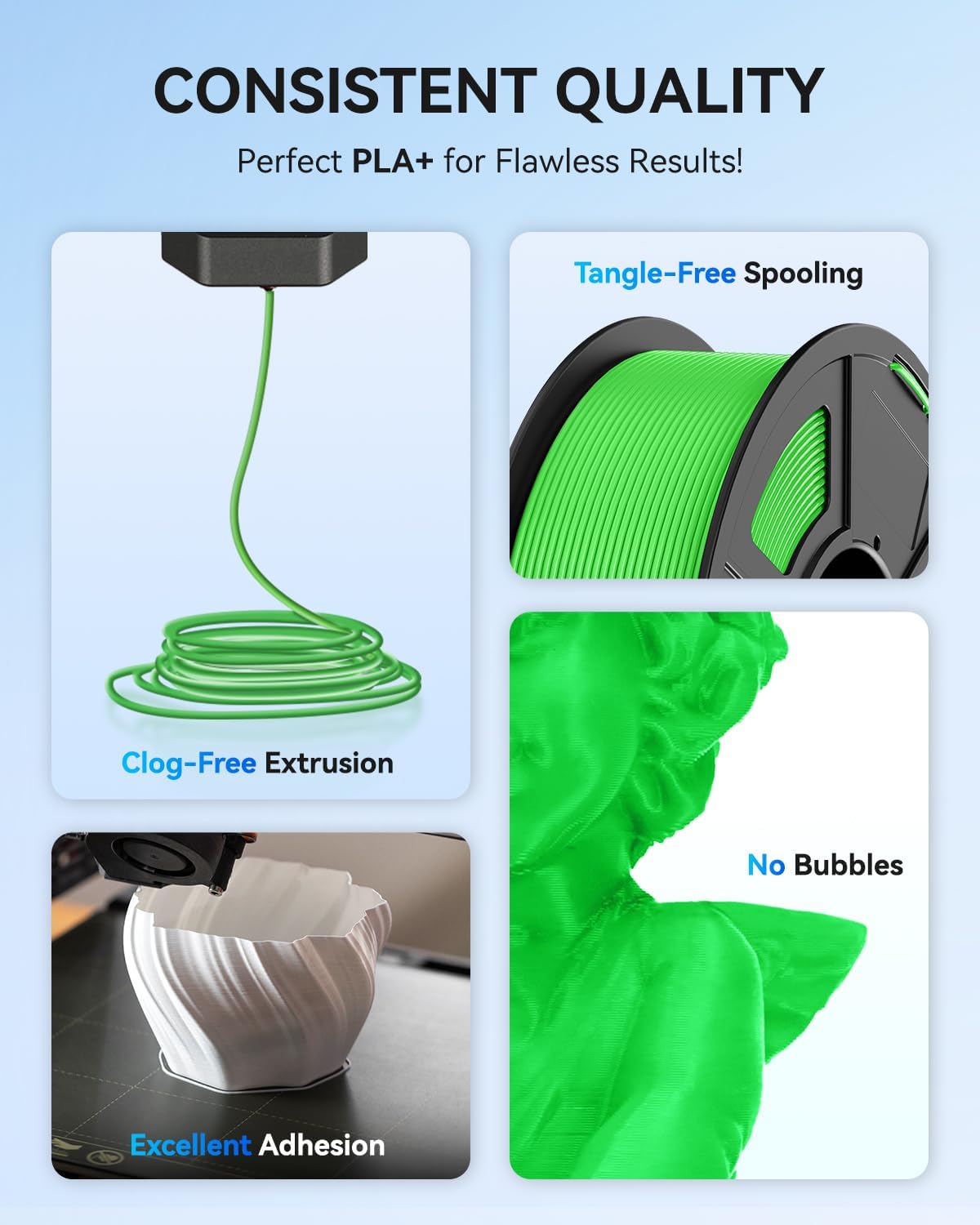 TECBEARS PLA+ Filament 3 Rolls - đánh giá và giá 3D Printing Fdm