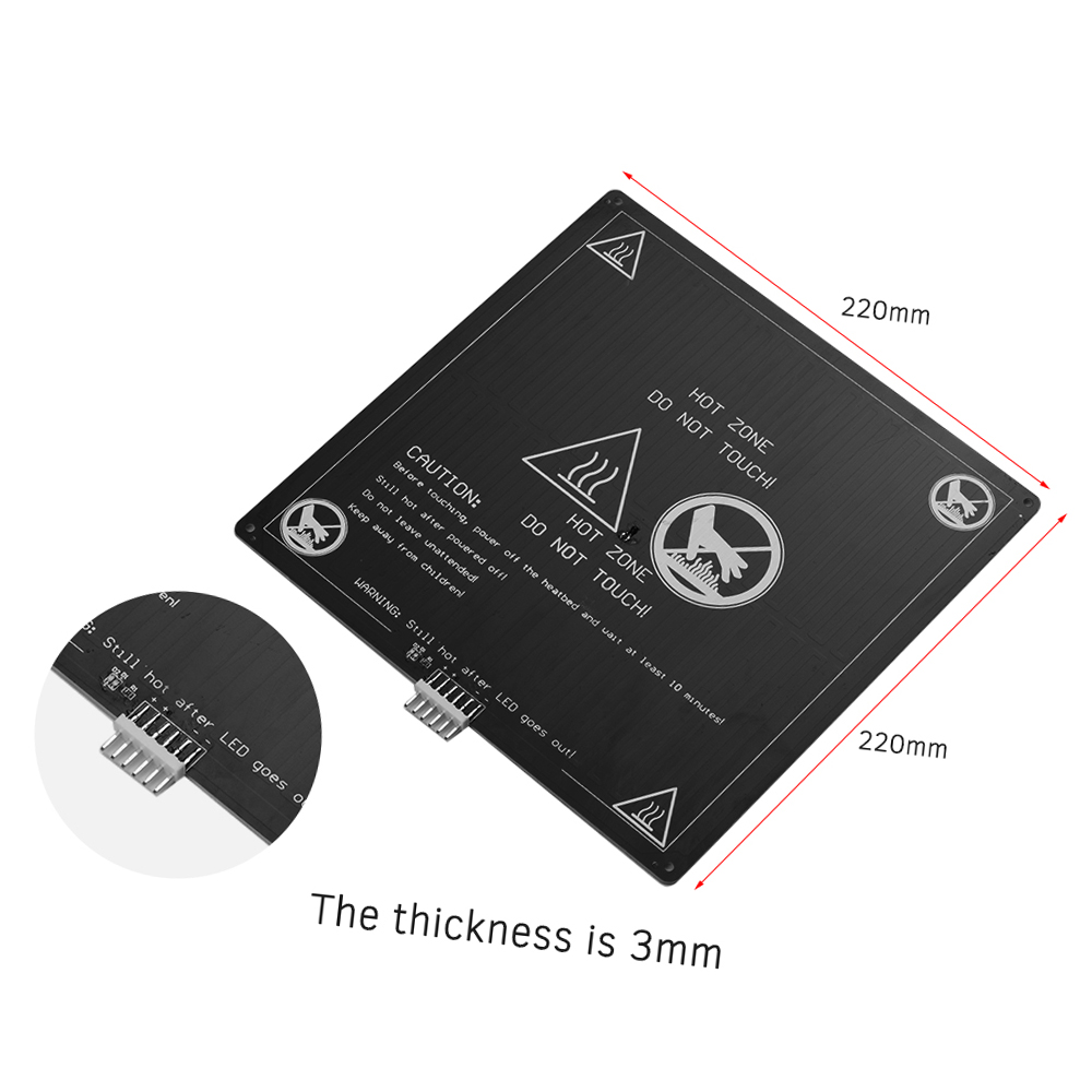 Aluminum Heated Bed 12V Hotbed - đánh giá và giá 3D Printing Industrial