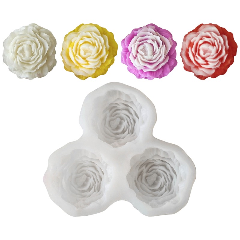 3pcs/set Peony Flower Candle S - đánh giá và giá 3D Printing Concrete