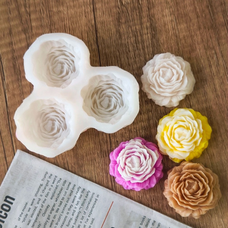 3pcs/set Peony Flower Candle S - đánh giá và giá 3D Printing Concrete