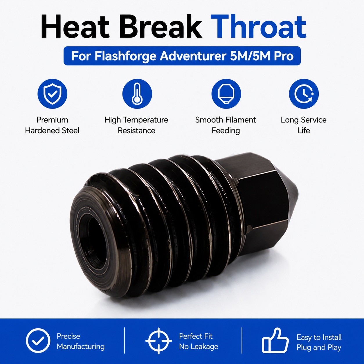 For Flashforge Adventurer 5M ( - đánh giá và giá Nozzle 0.4Mm Hardened