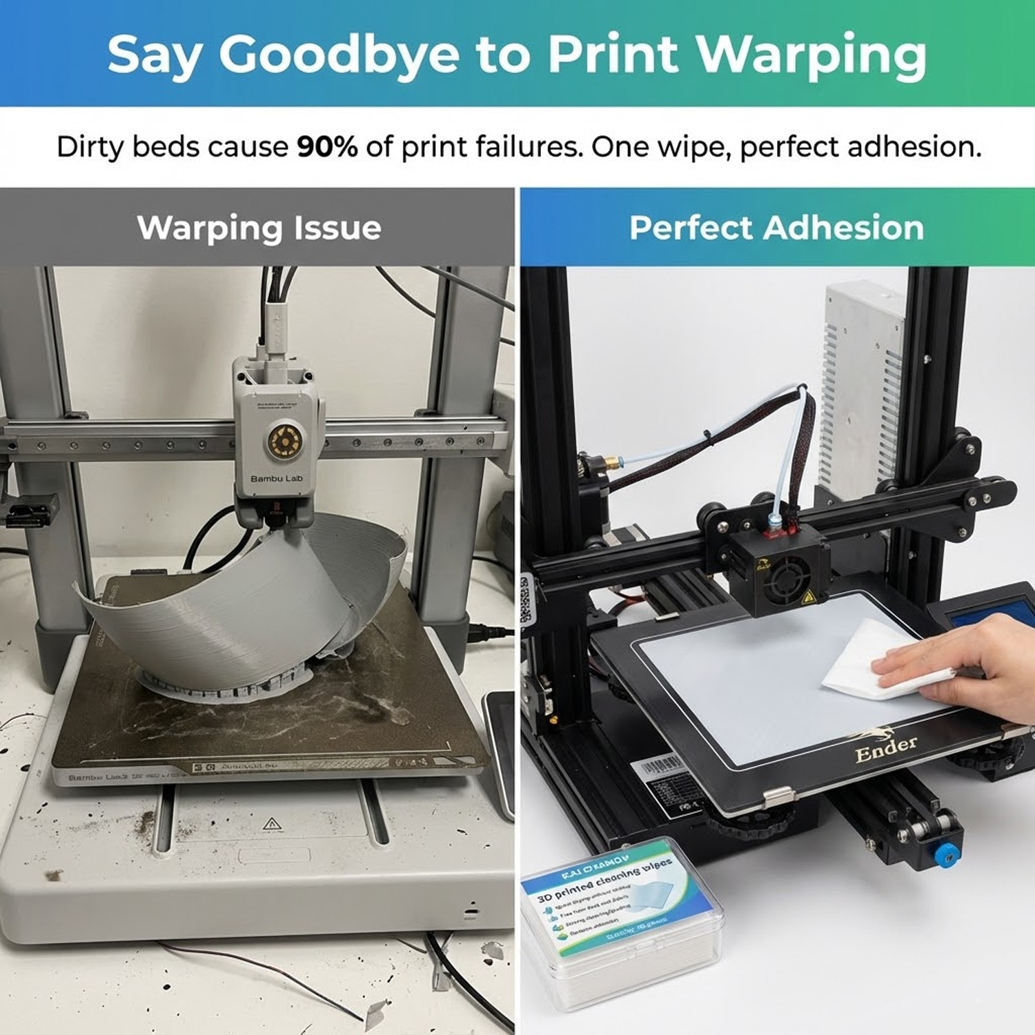 3D Printer Bed Cleaning Wipes  - đánh giá và giá 3D Printing Fdm